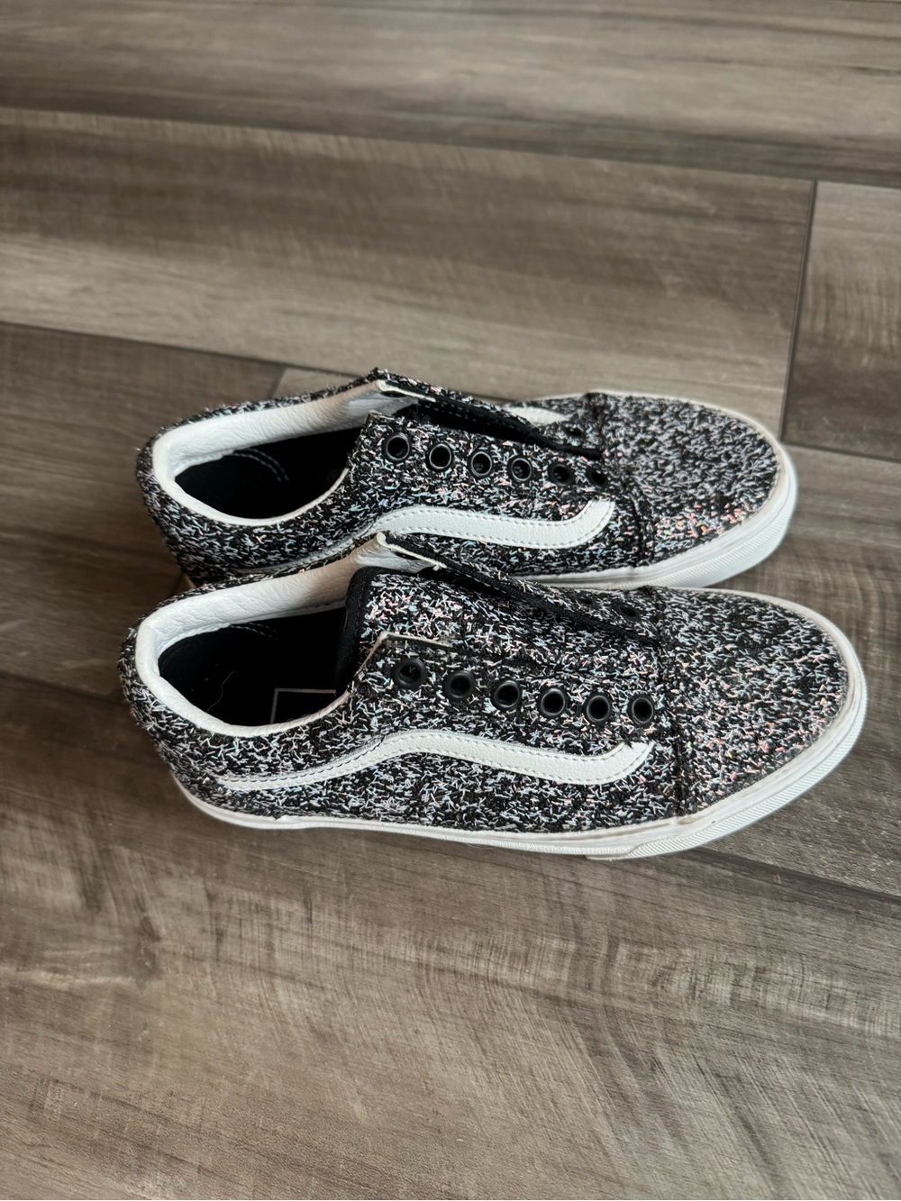 VANS authentic Glitter Low-Top Sneakers size 5.0 womens